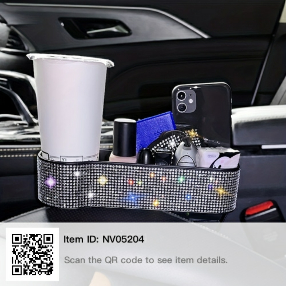 Rhinestone car crack console